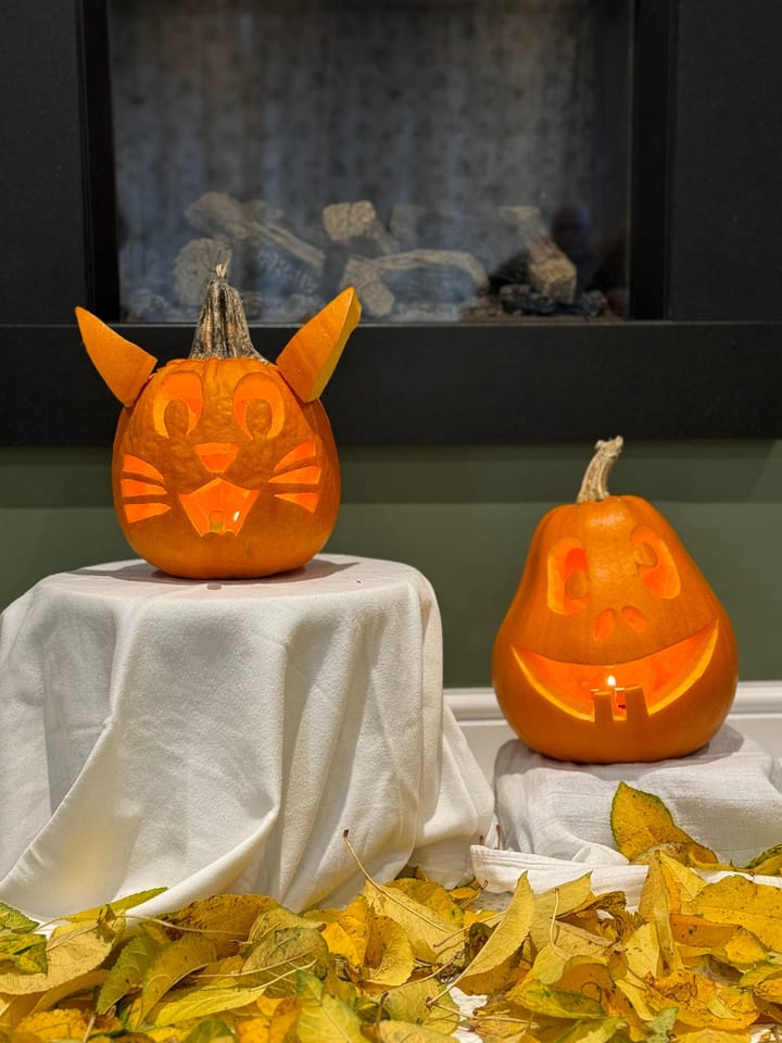 Pumpkin carving detail
